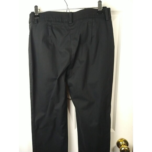 Jones New York Woman 6P Black Trouser Slacks Pant Flat Front Straight - Picture 9 of 10